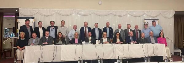 Cathaoirleach of Mayo County Council, Cllr Sean Carey, with fellow councillors and members of the council management team at the recent meeting of the local authority in Belmullet. Cathaoirleach of Mayo County Council, Cllr Sean Carey, with fellow councillors and members of the council management team at the recent meeting of the local authority in Belmullet.