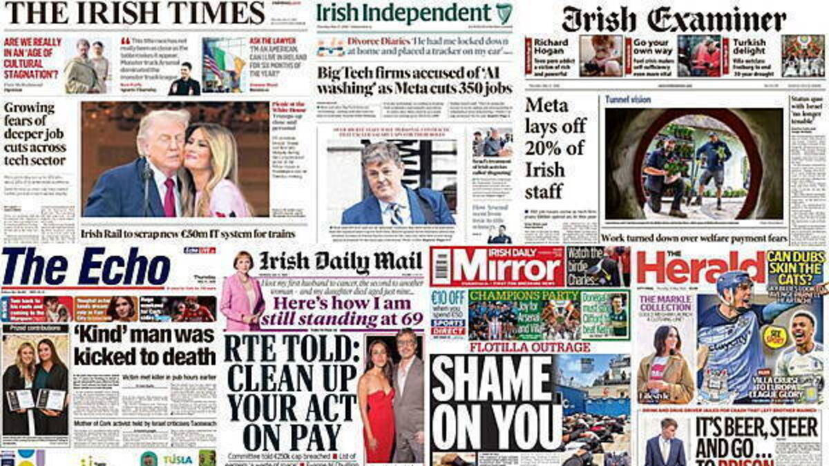 What the papers say: Thursday's front pages