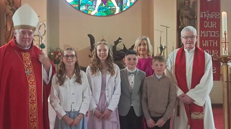 Local Notes: Lacken NS children make their Confirmation.
