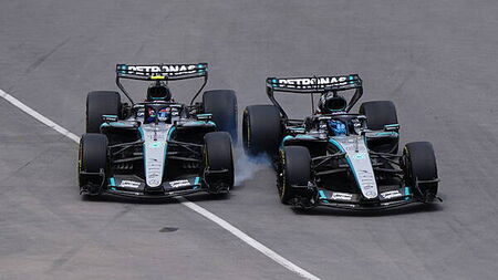 Kimi Antonelli rages at George Russell after clash in Canadian Grand Prix sprint