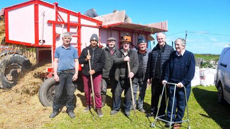 End of an era as Frank parks up his thresher