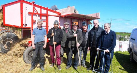 End of an era as Frank parks up his thresher
