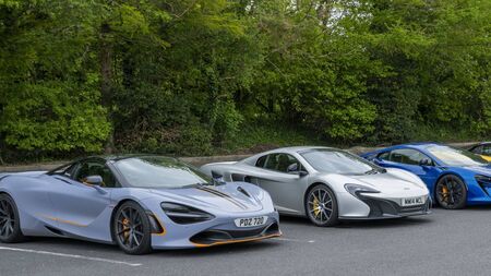 Luxury sports cars were an eye-catching attraction in Mayo town