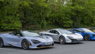 <p>Some of the McLaren sports cars in the car park of the Park Hotel in Kiltimagh. Picture: John Corless</p> <p>Some of the McLaren sports cars in the car park of the Park Hotel in Kiltimagh. Picture: John Corless</p>