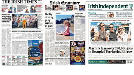 What the papers say: Wednesday's front pages