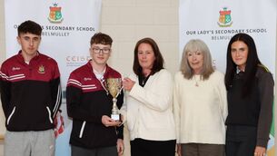 <p>Congratulations to Danny Maloney from Glengad on being the first recipient of the Rob Turner Memorial Trophy at the recent Our Ladies Secondary School awards. Danny received the trophy from Rob’s immediate family recently. </p> <p>Congratulations to Danny Maloney from Glengad on being the first recipient of the Rob Turner Memorial Trophy at the recent Our Ladies Secondary School awards. Danny received the trophy from Rob’s immediate family recently. </p>