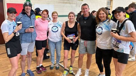 Local Notes: Participants and volunteers at the recent Colm Horkan Memorial Run in Charlestown.