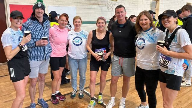 <p>Some of the volunteers and participants who helped out at the annual Colm Horkan Memorial Run which took place in Charlestown recently.</p>