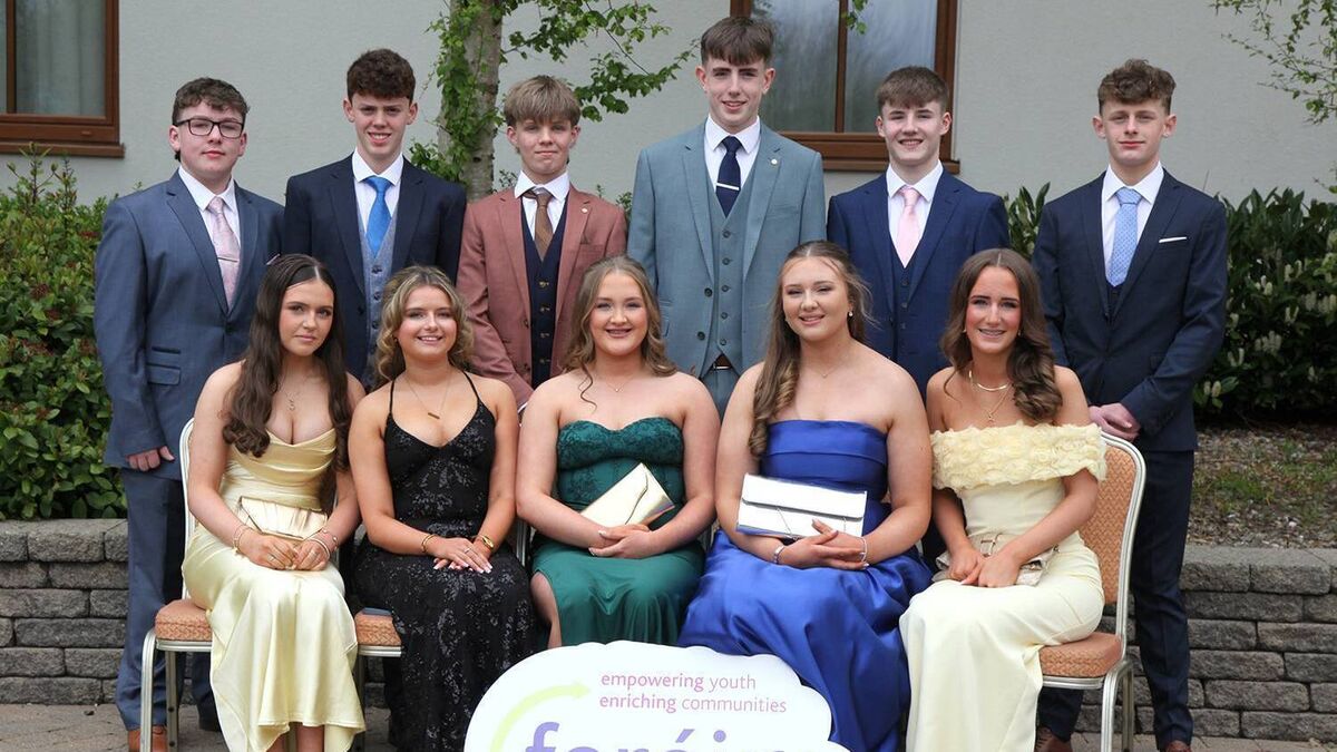Local Note: Bonniconlon Foroige Club at the Mayo Foroige 3rd Years Prom Ball.