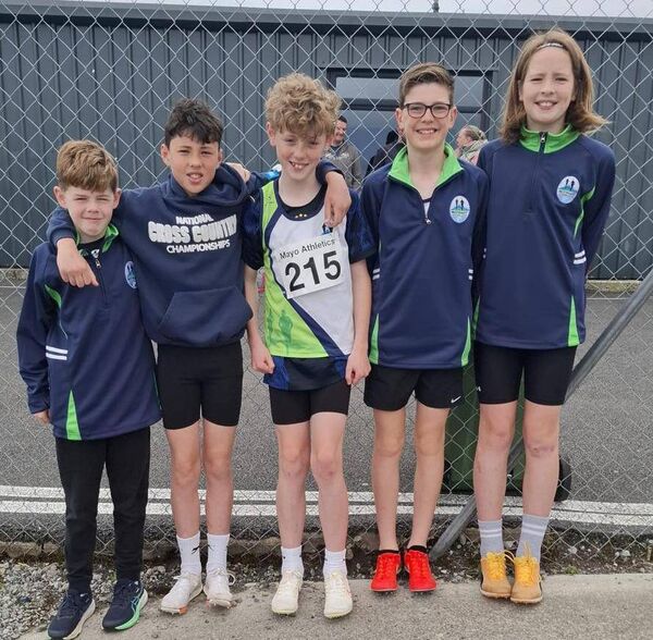 A group of young competitors from Moy Valley AC.