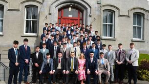 <p>The Leaving Cert Class of 2026 at St Muredach's College in Ballina with principal Wayne Walsh and vice-principal Patricia Walkin at their recent graduation ceremony. Best wishes to the students as they commence their Leaving Cert exams this week. Picture: John O'Grady</p> <p>The Leaving Cert Class of 2026 at St Muredach's College in Ballina with principal Wayne Walsh and vice-principal Patricia Walkin at their recent graduation ceremony. Best wishes to the students as they commence their Leaving Cert exams this week. Picture: John O'Grady</p>