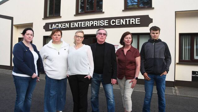 <p>Members of the Lacken Ballycastle Landscape Protection Group ahead of the public meeting at Lacken Enterprise Centre last week, from left: Geraldine Healy (Committee Member), Mary Keating (PRO), Teresa Fagan (Chairperson), Aidan Flannelly (Treasurer), Jackie Brady (Secretary), Brendan McLoughlin (Committee Member). 	 Picture: John O'Grady</p>