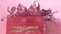 Declan Rice vows Arsenal will be ‘coming back for more’ during bus parade