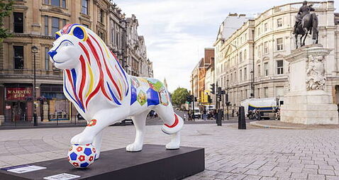 Lion-themed public art trail brings World Cup fever to England fans