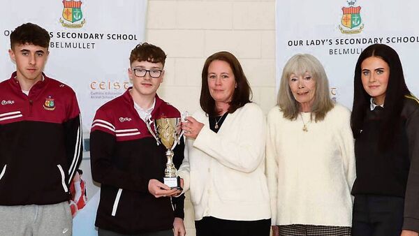 Congratulations: Mayo student presented memorial award
