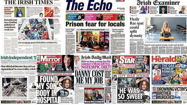 What the papers say: Wednesday's front pages