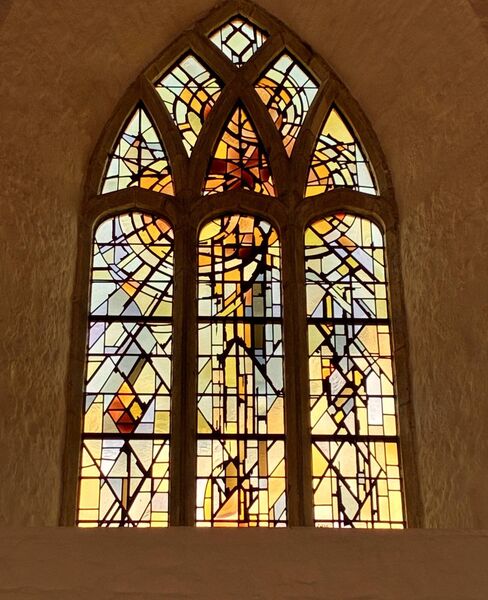 Restoration work on the Holy Trinity Window in Ballintubber Abbey has been completed. The craftsmanship by the staff at Abbey Glass Studio has been truly remarkable. A visit to the Abbey is recommended to appreciate the beauty of this window. 	Picture: Tom Quinn
