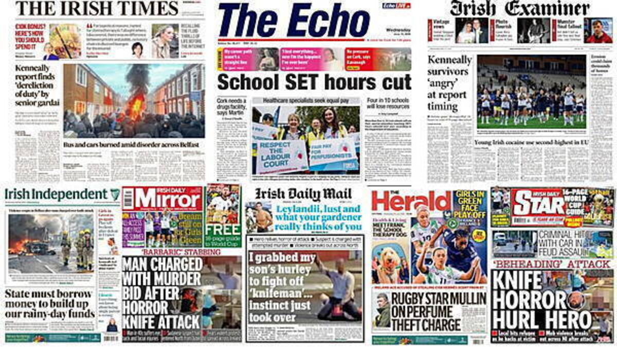 What the papers say: Wednesday's front pages