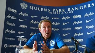 <p>Harry Redknapp during his time in charge of QPR. Mandatory Credit ©INPHO/Donall Farmer</p> <p>Harry Redknapp during his time in charge of QPR. Mandatory Credit ©INPHO/Donall Farmer</p>