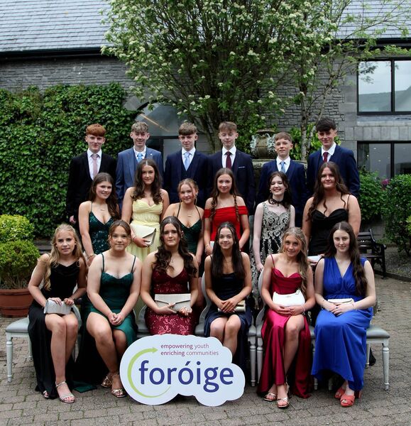 Members of Belcarra Foróige Club are pictured at the Mayo Foróige 3rd Years Prom Ball held at the Castlecourt Hotel, Westport. Picture: Trish Forde Members of Belcarra Foróige Club are pictured at the Mayo Foróige 3rd Years Prom Ball held at the Castlecourt Hotel, Westport. Picture: Trish Forde