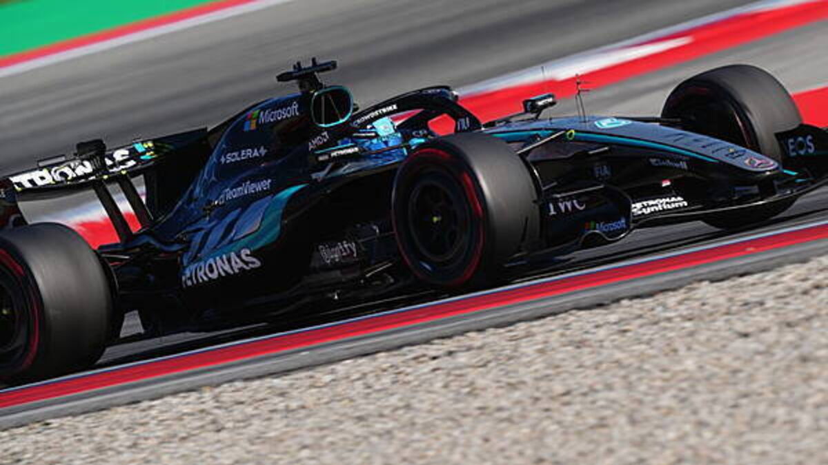 George Russell sets pace in final practice before Barcelona qualifying