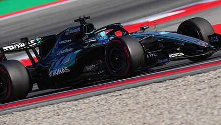 George Russell sets pace in final practice before Barcelona qualifying