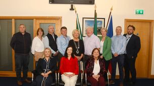 <p>Pictured at the annual general meeting of Ballina Municipal District in Ballina Civic Offices were, back row, from left: Declan Ginnelly, Executive Engineer; Teresa Durkin, Senior Executive Engineer; Emmet O'Connor, Town Architect; Cllr Jarlath Munnelly, Cllr Annie May Reape, Cathaoirleach, Ballina Municipal District; Cllr John O'Hara, Leas-Cathaoirleach; Vincent O'Boyle, Assistant Engineer; Cllr Joe Faughnan. Front row: Olivia Gallagher, Acting Director of Services; Cllr Marie-Thérése Duffy and Breege Gordon, Staff Officer. Pictures: John O'Grady</p> <p>Pictured at the annual general meeting of Ballina Municipal District in Ballina Civic Offices were, back row, from left: Declan Ginnelly, Executive Engineer; Teresa Durkin, Senior Executive Engineer; Emmet O'Connor, Town Architect; Cllr Jarlath Munnelly, Cllr Annie May Reape, Cathaoirleach, Ballina Municipal District; Cllr John O'Hara, Leas-Cathaoirleach; Vincent O'Boyle, Assistant Engineer; Cllr Joe Faughnan. Front row: Olivia Gallagher, Acting Director of Services; Cllr Marie-Thérése Duffy and Breege Gordon, Staff Officer. Pictures: John O'Grady</p>