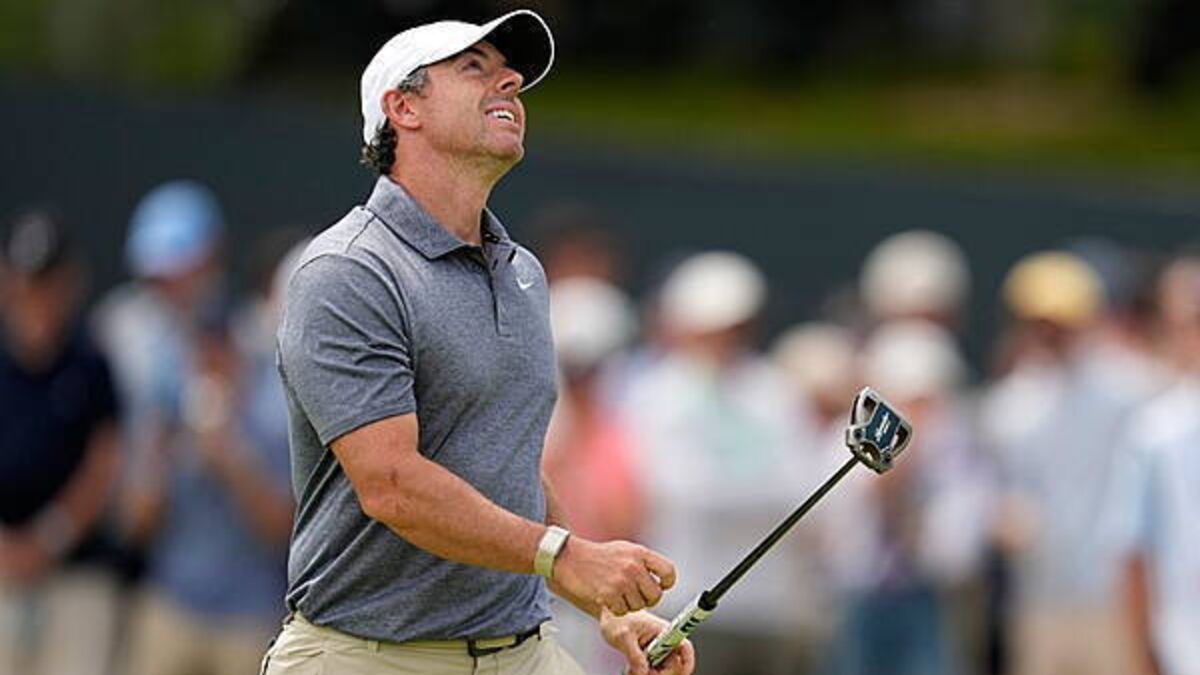 Rory McIlroy slips down US Open leaderboard after struggling on back nine
