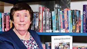 <p>Bridie Wimsey has been the friendly face in Kiltimagh Library for over 37 years. Picture: John Corless</p>