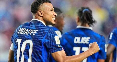 Kylian Mbappe adds two more to tally in storm-delayed win over Iraq Kylian Mbappe adds two more to tally in storm-delayed win over Iraq