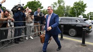 <p>Former DUP Leader Jeffrey Donaldson arrives at Newry Courthouse as his trial reached its conclusion. Picture: Charles McQuillan/Getty Images</p> <p>Former DUP Leader Jeffrey Donaldson arrives at Newry Courthouse as his trial reached its conclusion. Picture: Charles McQuillan/Getty Images</p>