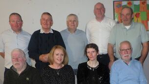 <p>At the Kilmovee Urlaur Group Water Scheme 50th Anniversary celebrations in Kilmovee Community Centre were members of the board with Deirdre O'Neill. Back l/r Brian Duffy, Anthony Gordon, Tom Shiel, Damien McDermott and James Noel Kenny. Front l/r Paddy Moran, Deirdre O' Neill, Anna Marie Tiernan and Tom McLoughlin. Pic James Hunt Photography</p>