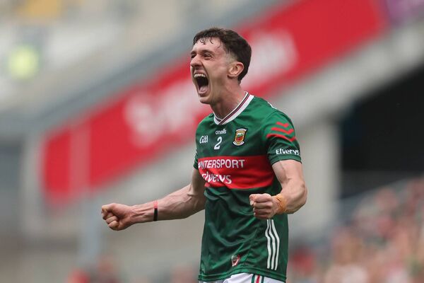 Mayo captain Jack Coyne shows what the moment means to him after leading the Green and Red to victory over Cork at Croke Park last Saturday. Picture: INPHO/Bryan Keane Mayo captain Jack Coyne shows what the moment means to him after leading the Green and Red to victory over Cork at Croke Park last Saturday. Picture: INPHO/Bryan Keane