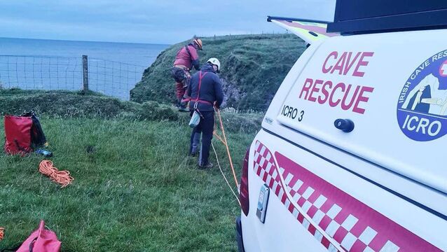 <p>Friday's cave rescue in Porturlin in North Mayo was concluded at midnight.</p>