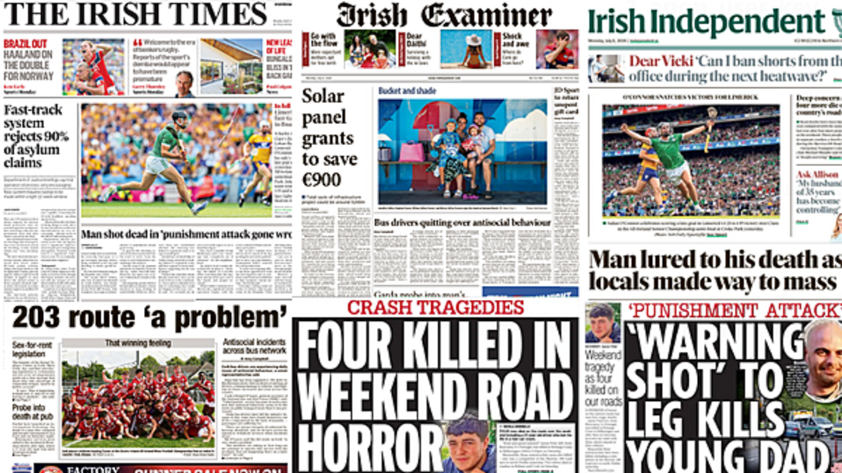 What the papers say: Monday's front pages