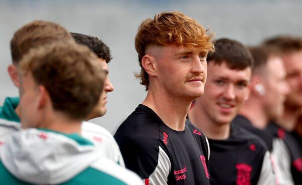 Jack Carney is one of Mayo's chief go-to men when going long from their kick-out. Picture: INPHO/James Crombie Jack Carney is one of Mayo's chief go-to men when going long from their kick-out. Picture: INPHO/James Crombie