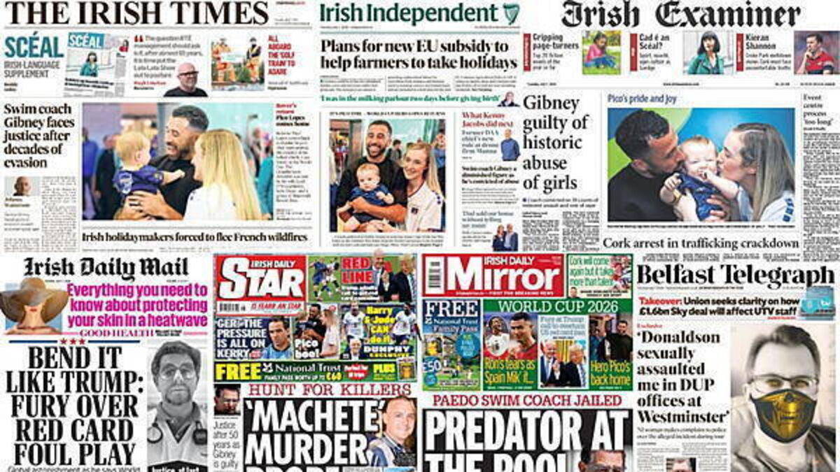 What the papers say: Tuesday's front pages