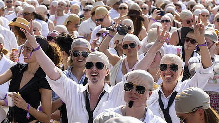 Count begins as Pitbull aims for record gathering of people wearing bald caps