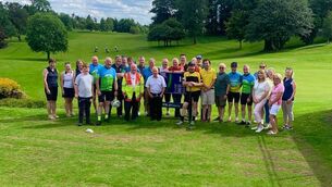 <p>Members of Ballina Golf Club are pictured with Paul Kilcourse (front, fifth from left) during his stop off at the club recently. Paul was undertaking a challenge to raise funds for the Community First Responders and Order of Malta Castlebar in memory of his father, who died on Father’s Day 2025. The fundraiser included playing the first tee at ten Mayo golf courses on one day, cycling between all clubs, in all corners of the county, before finishing up in his hometown of Castlebar. A GoFundMe page is available through Paul’s social media pages.</p> <p>Members of Ballina Golf Club are pictured with Paul Kilcourse (front, fifth from left) during his stop off at the club recently. Paul was undertaking a challenge to raise funds for the Community First Responders and Order of Malta Castlebar in memory of his father, who died on Father’s Day 2025. The fundraiser included playing the first tee at ten Mayo golf courses on one day, cycling between all clubs, in all corners of the county, before finishing up in his hometown of Castlebar. A GoFundMe page is available through Paul’s social media pages.</p>