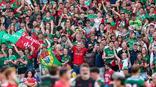 <p>Mayo fans celebrate after their county defeated Louth in the GAA All-Ireland Senior Football Championship Semi-Final at Croke Park on Saturday, July 11th. Picture: INPHO/James Crombie</p> <p>Mayo fans celebrate after their county defeated Louth in the GAA All-Ireland Senior Football Championship Semi-Final at Croke Park on Saturday, July 11th. Picture: INPHO/James Crombie</p>