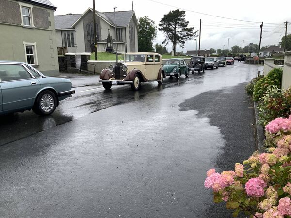 The Veteran &amp; Vintage Motor Club members with their fantastic range of vintage motors recently rolled into Carnacon as part of their tour of West Mayo. 	Picture: Tom Quinn