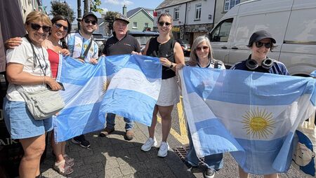 Foxford goes blue and white ahead of Argentina's World Cup Final 