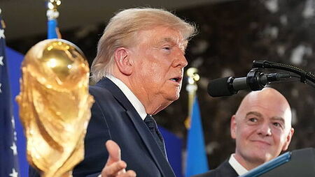 Trump says ‘rigged election’ means he gets to host World Cup and Olympics