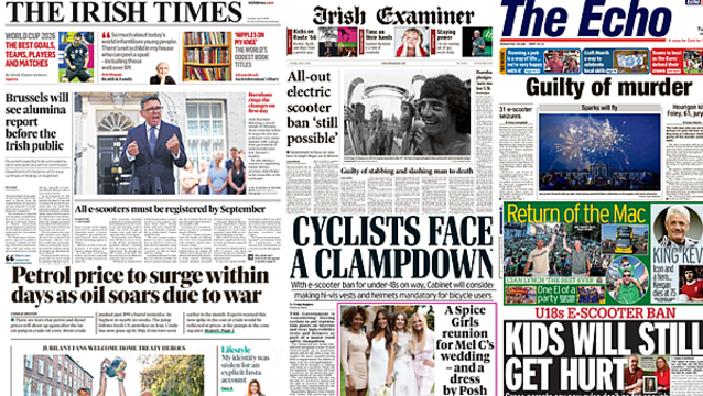 What the papers say: Tuesday's front pages
