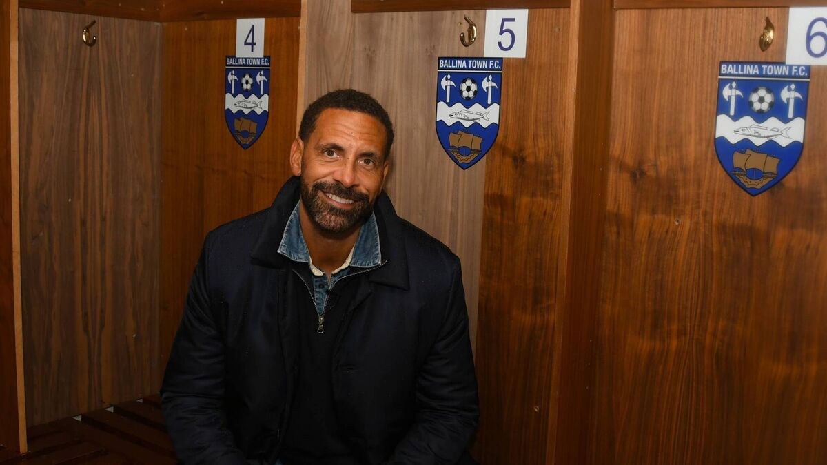 Signed Rio Ferdinand jersey on offer in Mayo raffle