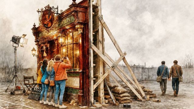 <p>The set is immaculate, but the cast has slipped out the stage door. 	Illustration: Conor McGuire</p>