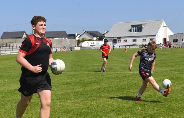 Photographer David Farrell was at the Ballyhaunis GAA Cúl Camp last week to capture some of the club's young footballers practice their skills in the hopes of one day following the example of club hero and Mayo captain Jack Coyne. Photographer David Farrell was at the Ballyhaunis GAA Cúl Camp last week to capture some of the club's young footballers practice their skills in the hopes of one day following the example of club hero and Mayo captain Jack Coyne.