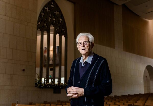 Fifty years after creating these church windows by hand, their craftsman Donald Cosgrove, aged 91, from Knock, attended the 50th anniversary of the opening of Knock Basilica. Fifty years after creating these church windows by hand, their craftsman Donald Cosgrove, aged 91, from Knock, attended the 50th anniversary of the opening of Knock Basilica.