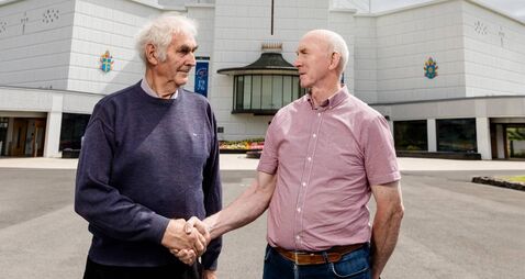 Men who built iconic Mayo building reunite after 50 years