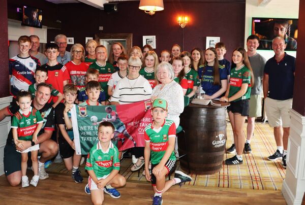 The O'Donoghue and Howard clans from Belmullet gathered in advance of Ryan O'Donoghue and Seamus Howard's involvement in next Sunday's All-Ireland SFC Final between Mayo and Kerry. The O'Donoghue and Howard clans from Belmullet gathered in advance of Ryan O'Donoghue and Seamus Howard's involvement in next Sunday's All-Ireland SFC Final between Mayo and Kerry.